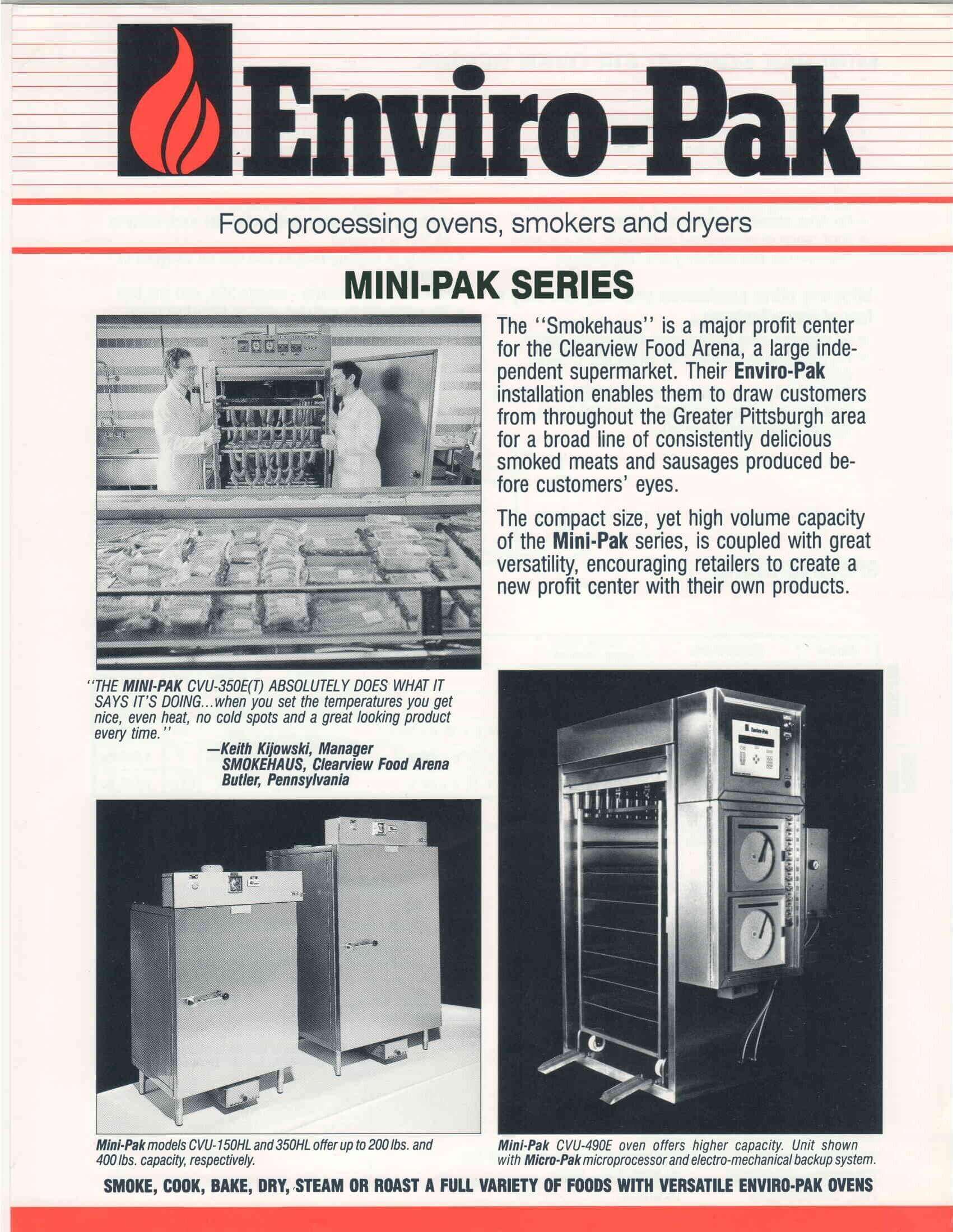 EnviroPak MiniPak Series M&M Equipment Corp
