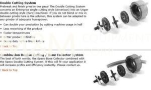 Speco Double Cutting Systems