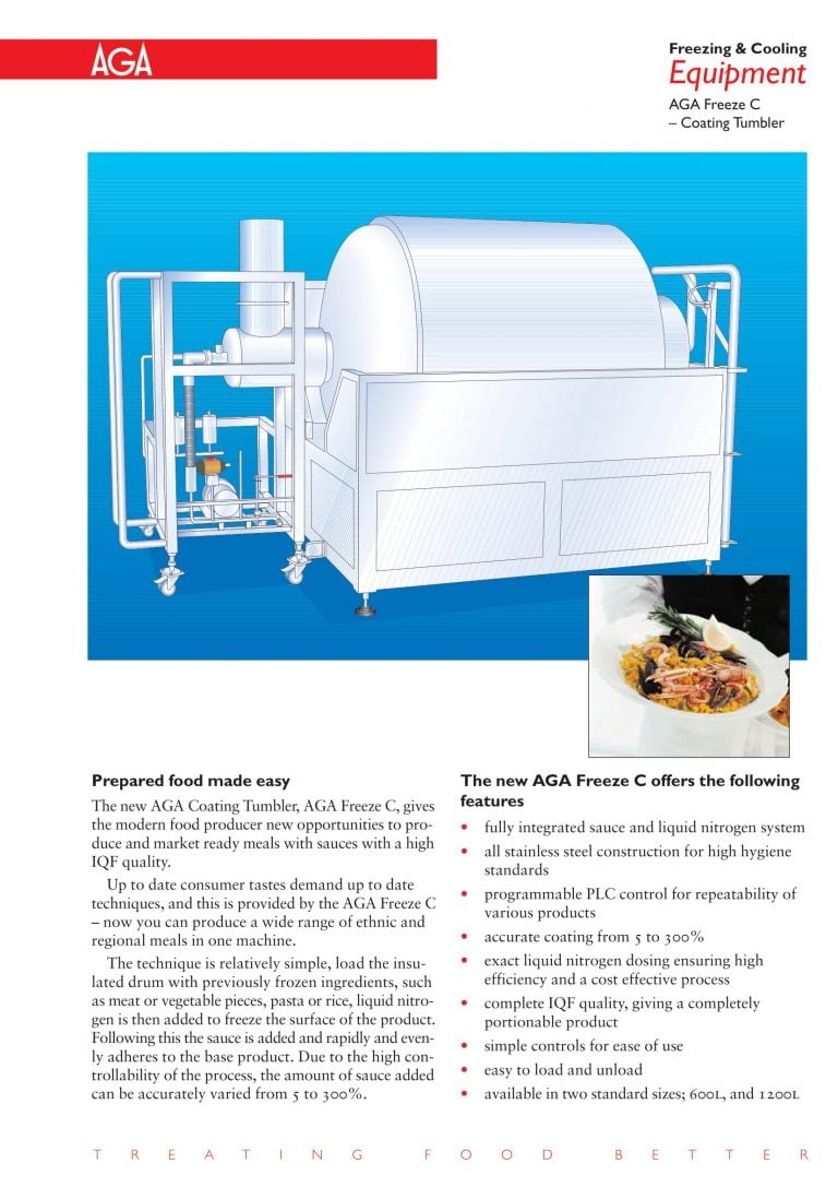 AGA Freeze C – Coating Tumbler Brochure