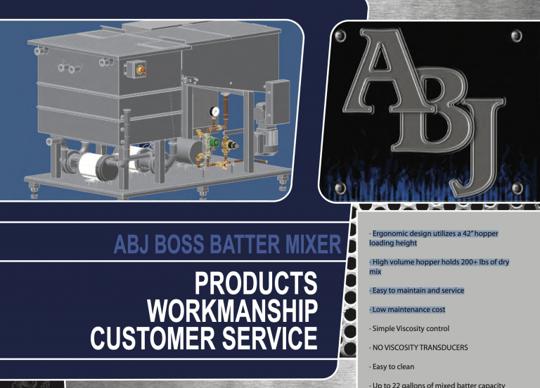 ABJ Boss Batter Mixer Brochure
