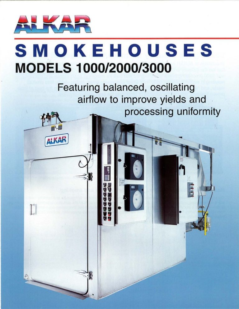 Alkar Smokehouses 1000/2000/3000 Brochure