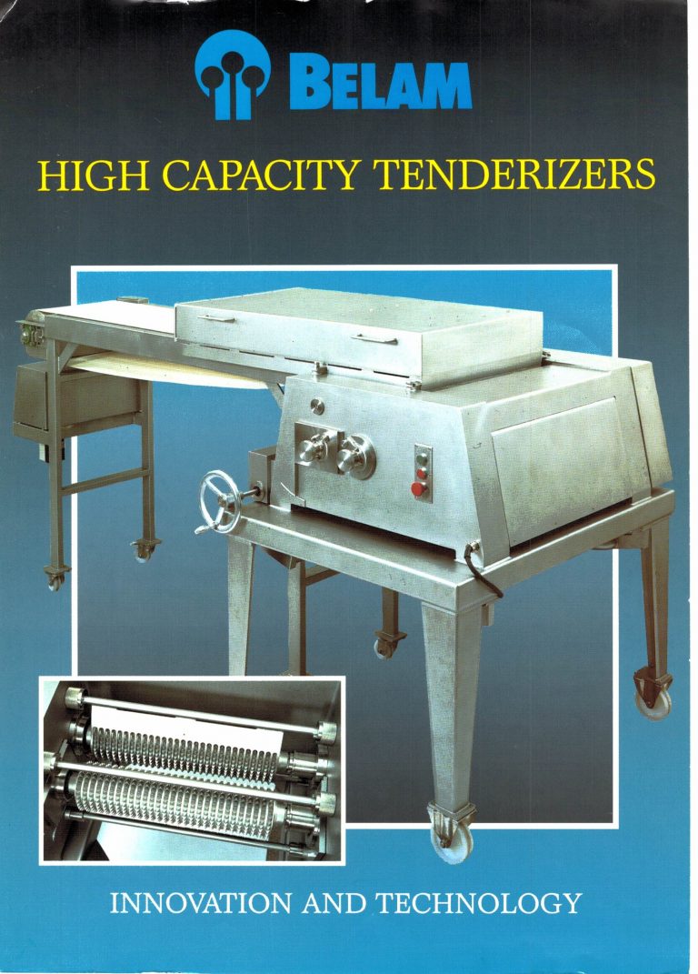 Belam High Capacity Tenderizers Brochure