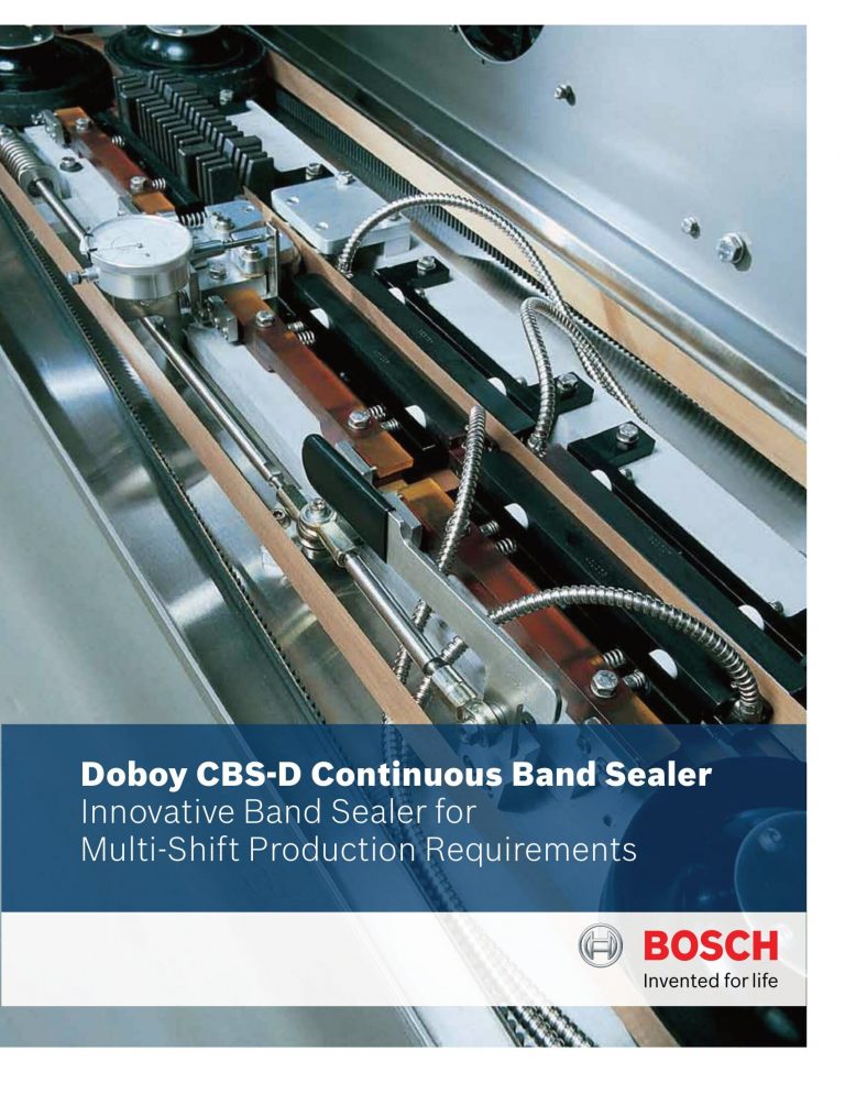 Bosch Doboy CBS-D Band Sealer Brochure