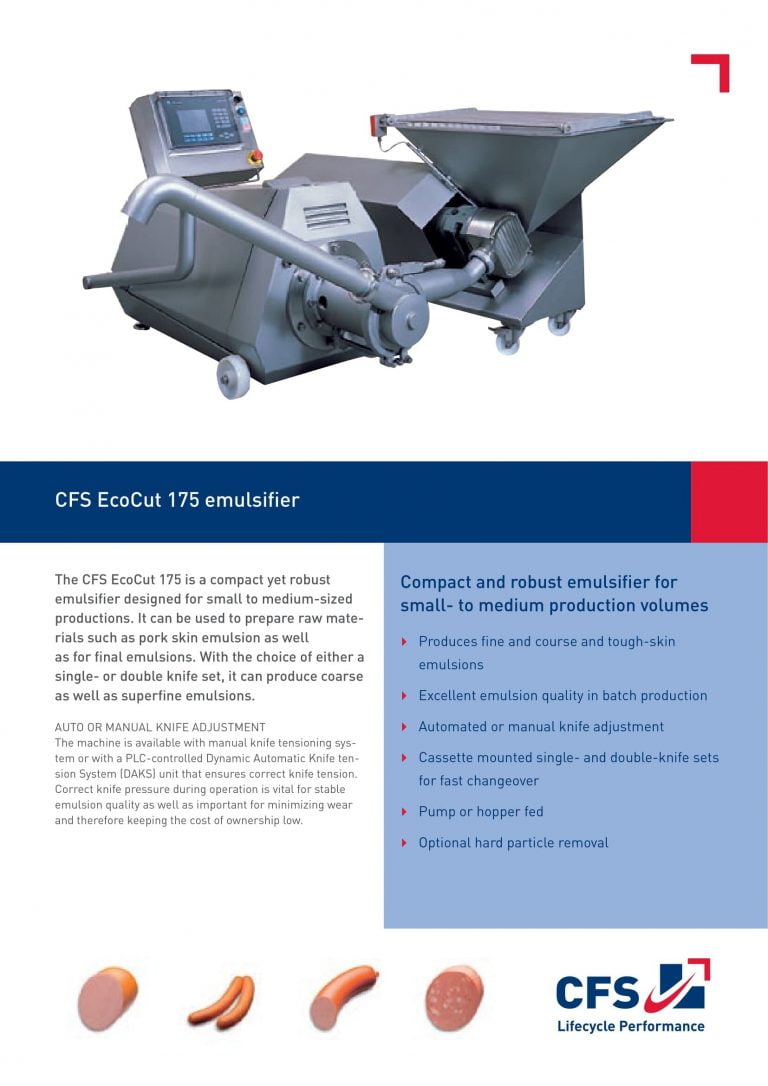 CFS EcoCut 175 Emulsifier Brochure