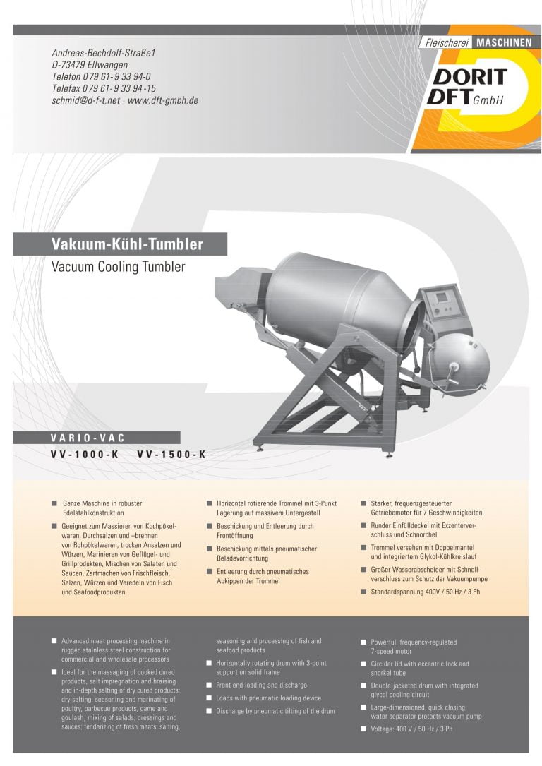 Dorit Vacuum Cooling Tumbler Brochure