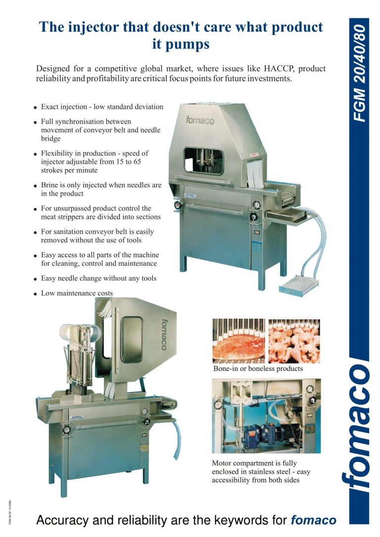 Fomaco FGM 20/40/80 Injectors Brochure