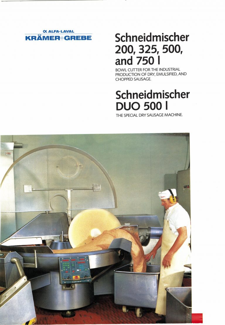 Kramer Grebe 200L To 750L Bowl Cutters Brochure