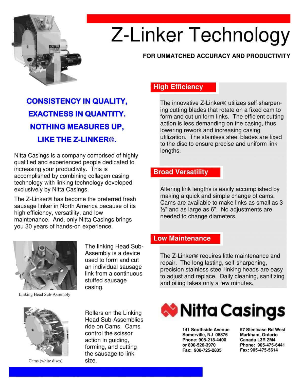 Devro ZLinker Brochure M&M Equipment Corp