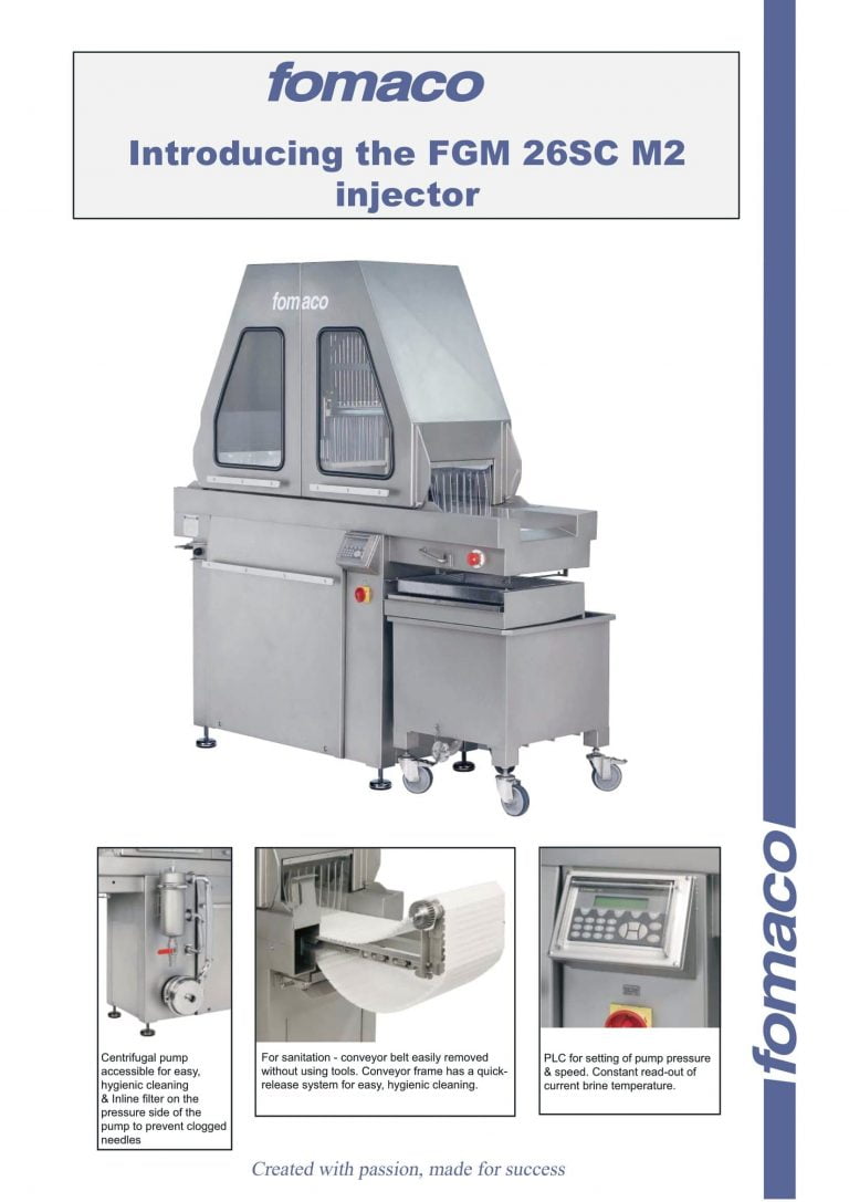 Fomaco FGM 26SC M2 Injector Brochure