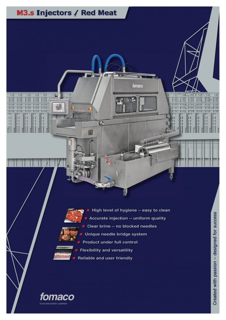 Fomaco M3.s Red Meat Injectors Brochure