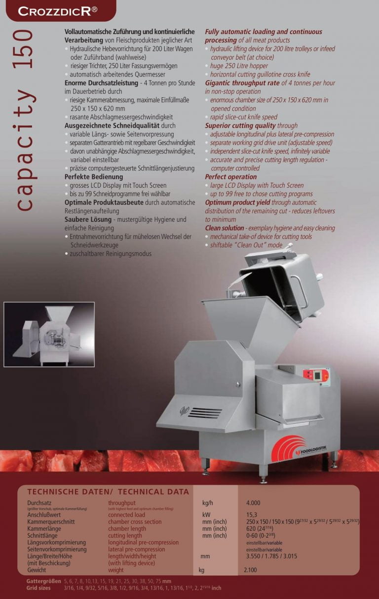 Foodlogistik CrozzdicR Capacity 150 Brochure