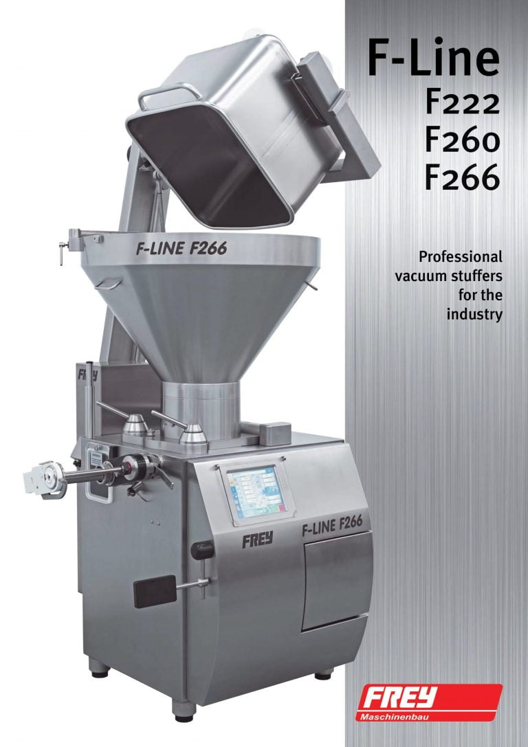 Frey F222/F260/F266 F-Line Vacuum Stuffers Brochure