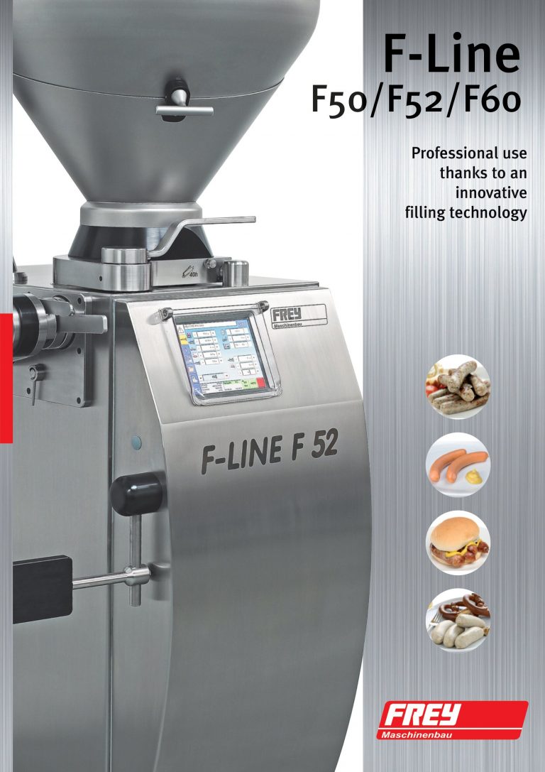 Frey F50/F52/F60 F-Line Vacuum Stuffer Brochure