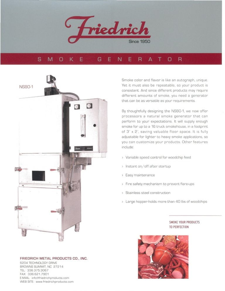 Friedrich Smoke Generator Brochure
