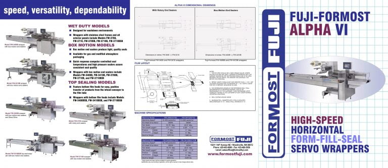 Fuji-Formost Alpha VI Wrappers Brochure