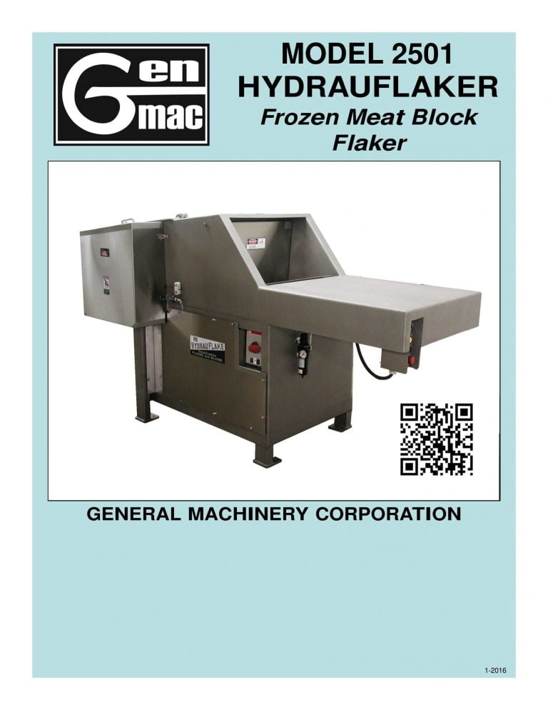 Genmac 2501 Hydrauflaker Brochure