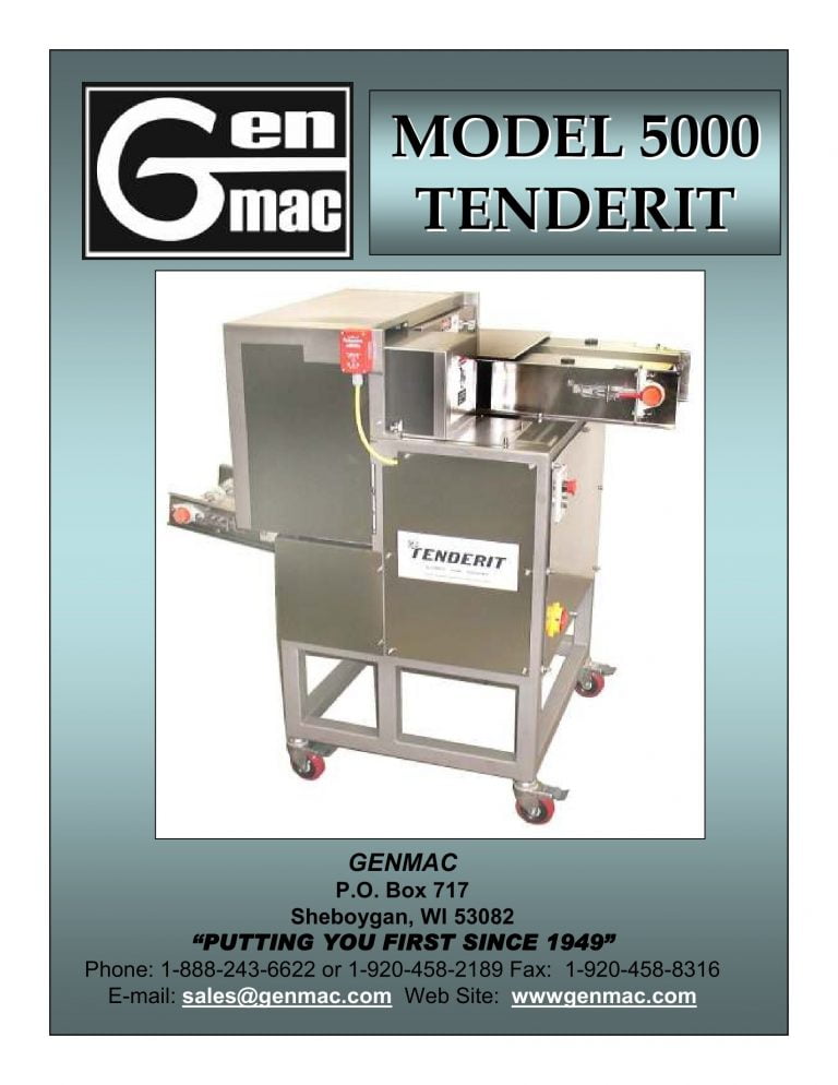 Genmac 5000 Tenderit Brochure
