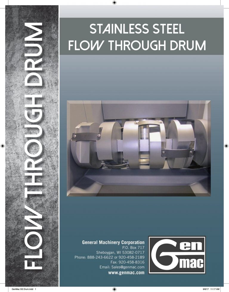 Genmac Stainless Steel Flow Through Drum Brochure