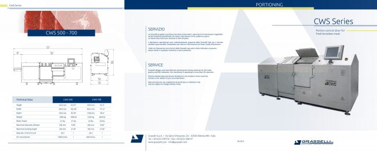 Grasselli CWS Series Portioning Brochure