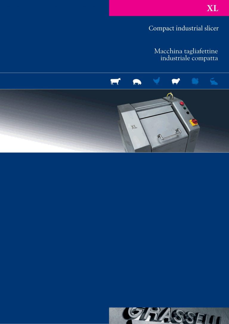 Grasselli XL Compact Industrial Slicer Brochure