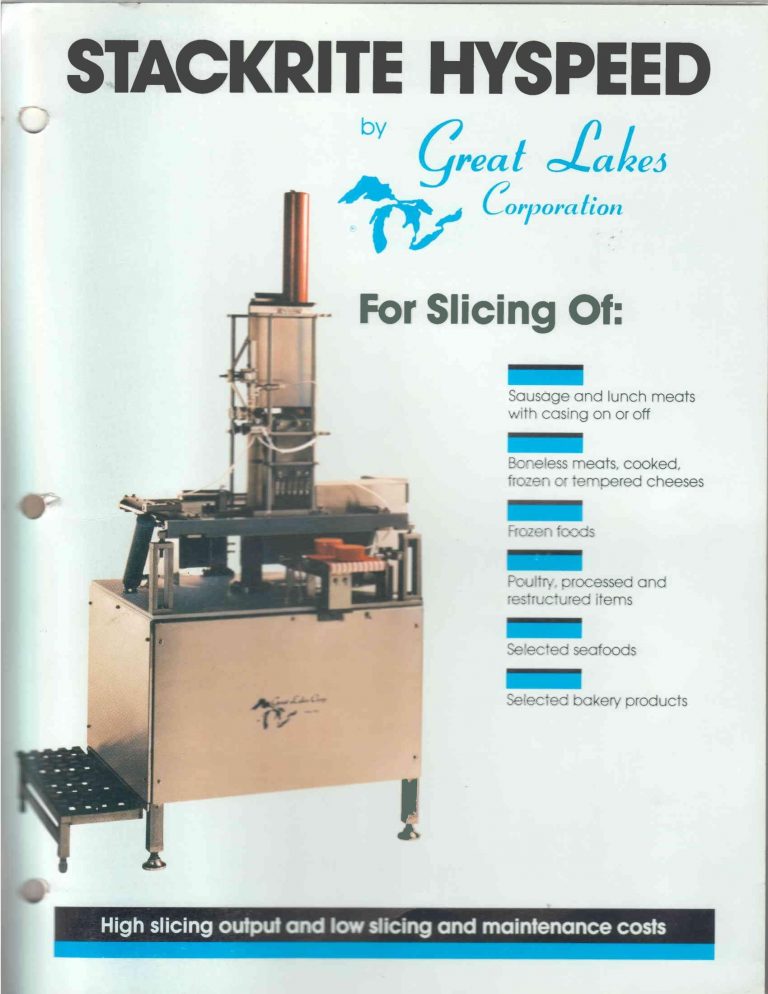 Great Lakes Stackrite Hyspeed Slicer Brochure