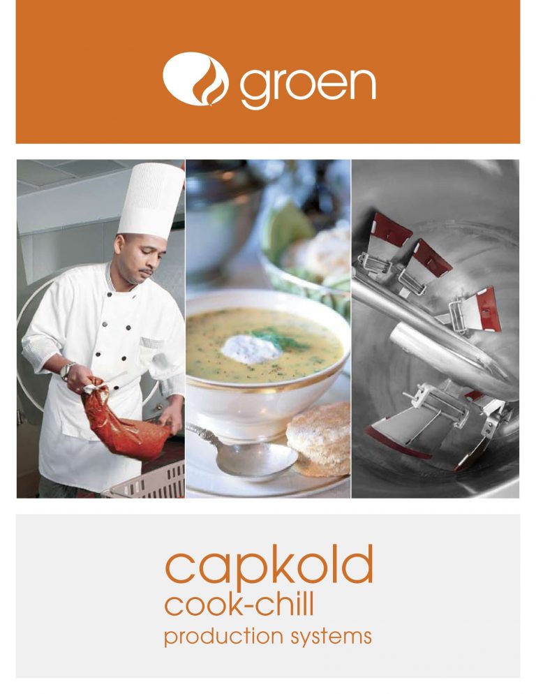 Groen Capkold Cook-Chill Systems Brochure