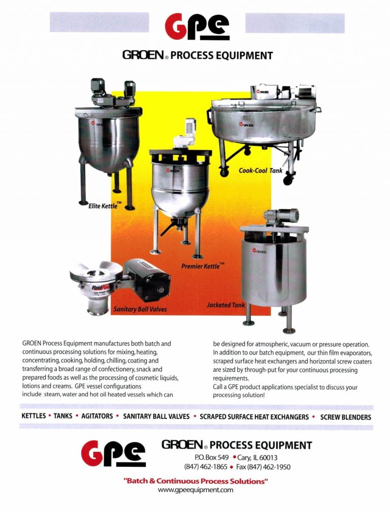Groen Process Equipment Brochure