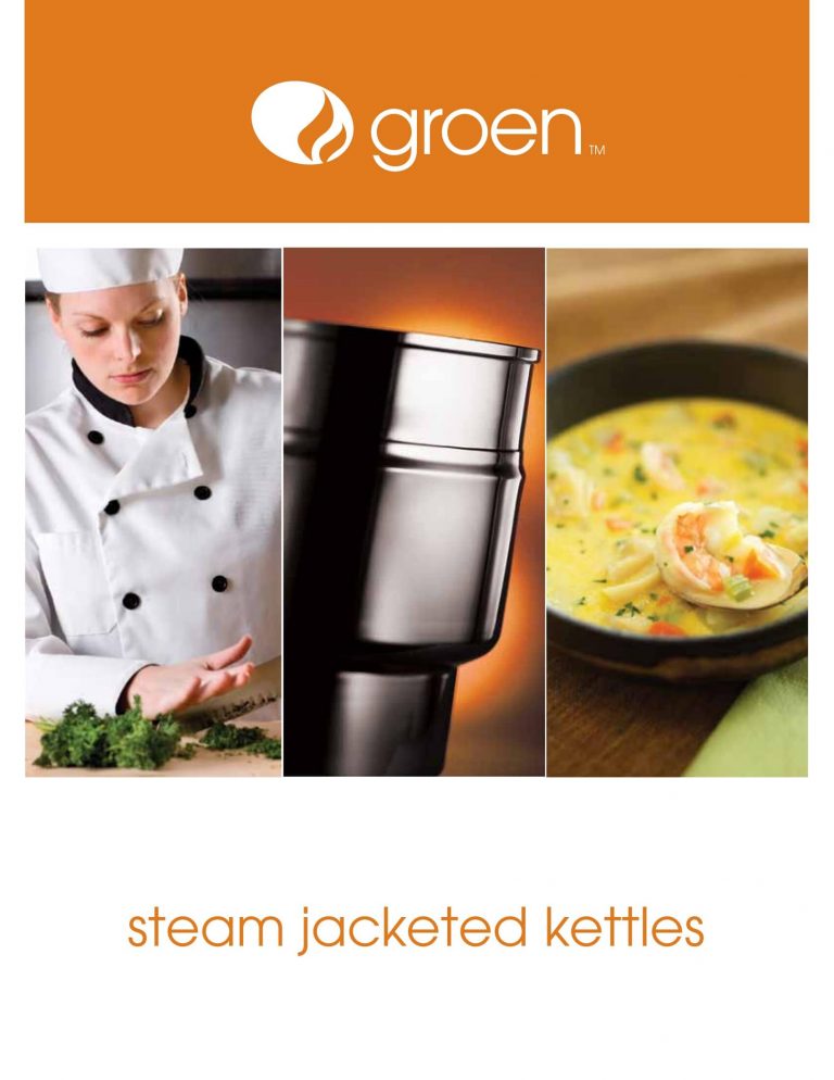 Groen Steam Jacketed Kettles Brochure