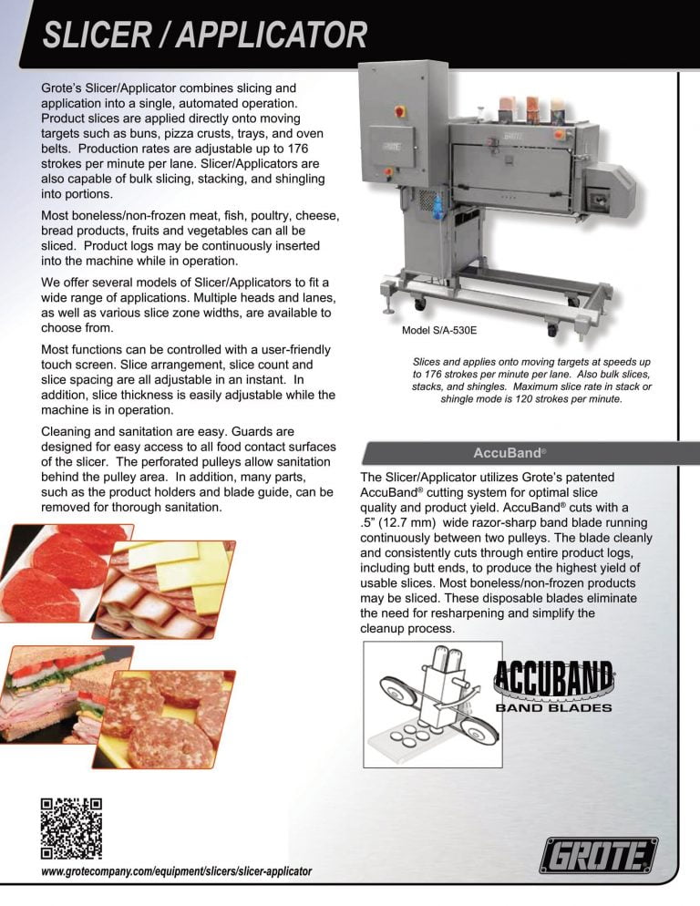 Grote 522E/530E Slicer/Applicator Brochure