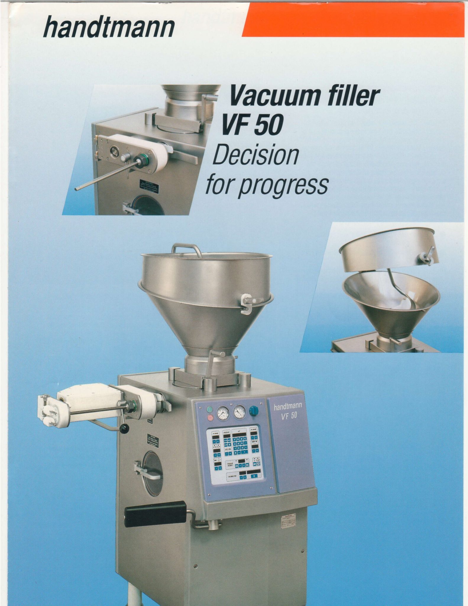 Handtmann VF 50 Vacuum Filler Brochure M&M Equipment Corp