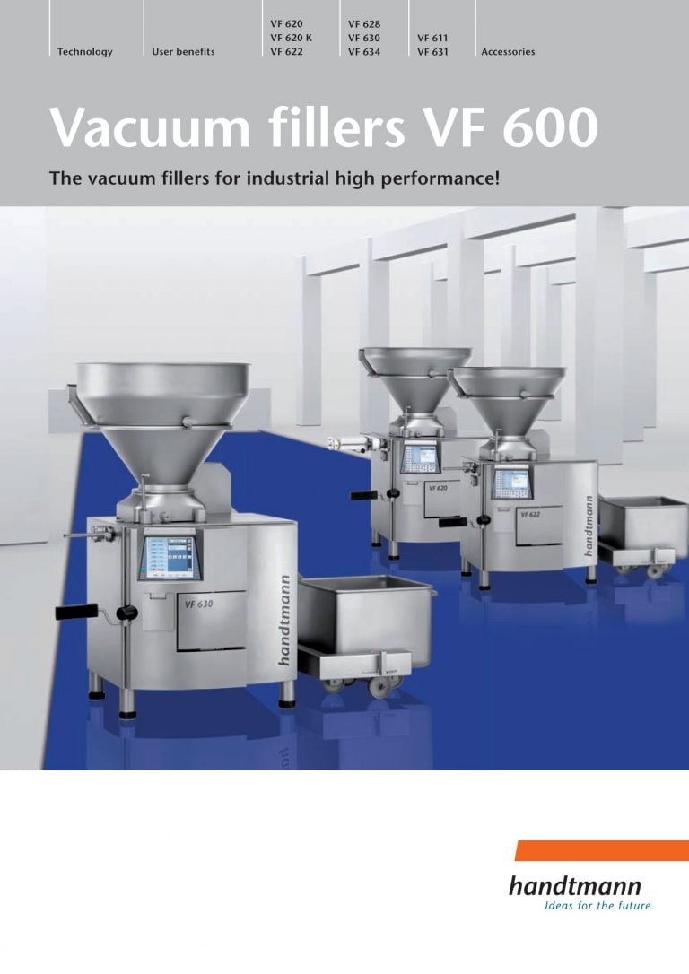 Handtmann VF 600 Vacuum Fillers Brochure