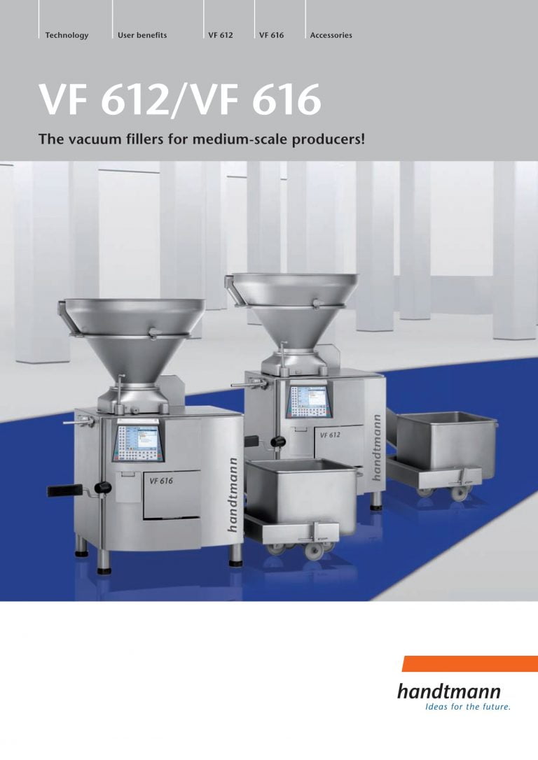 Handtmann VF 612/VF 616 Vacuum Fillers Brochure