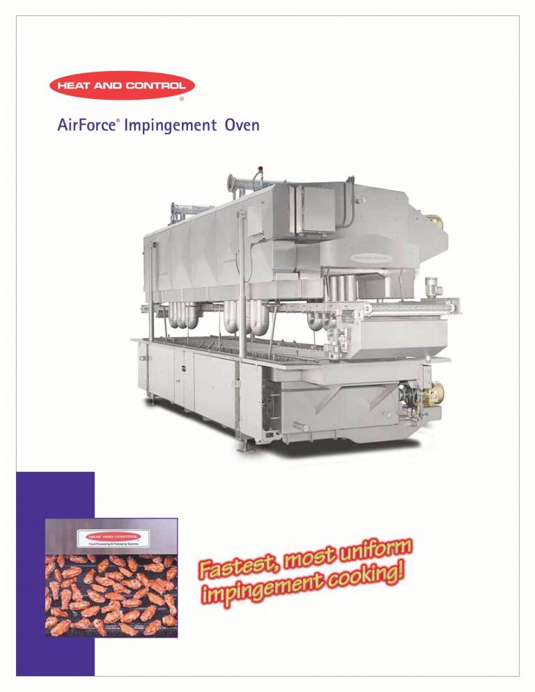 Heat And Control AirForce Impingement Oven Brochure
