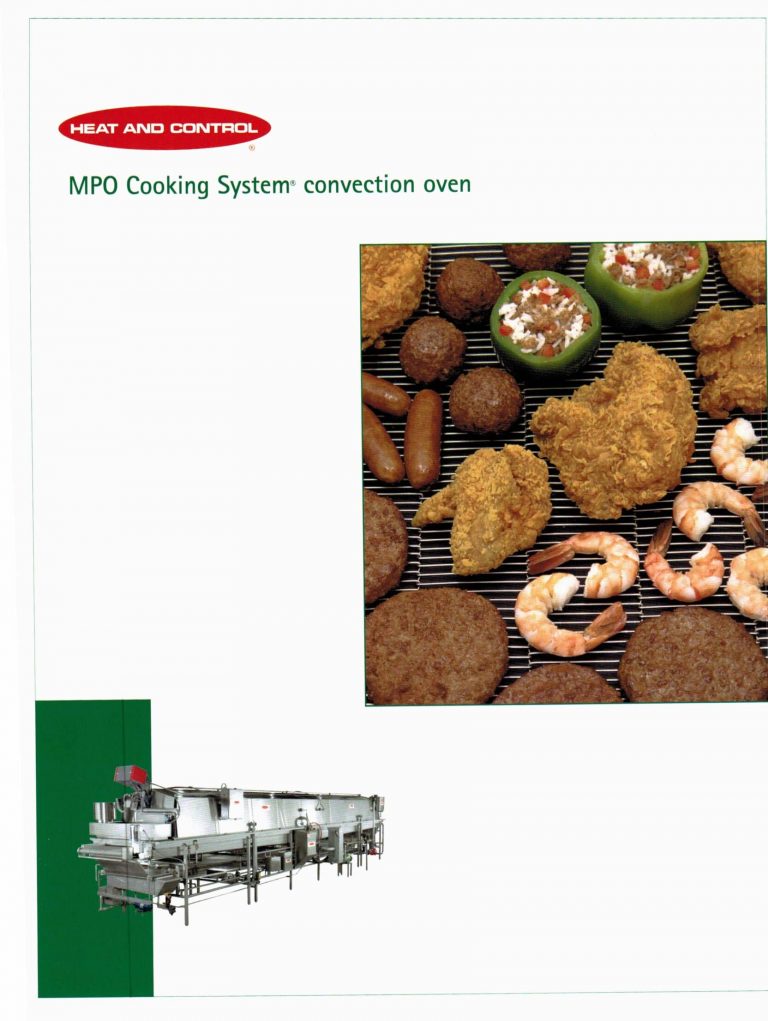 Heat And Control MPO Cooking System Convection Oven Brochure