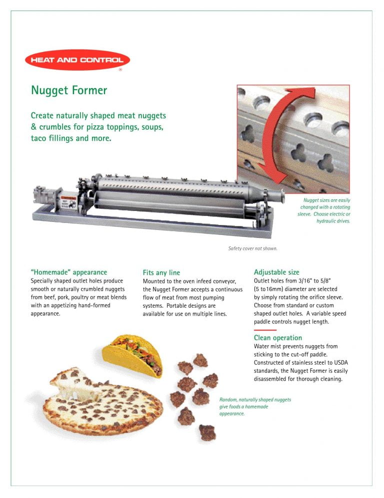 Heat And Control Nugget Former Brochure