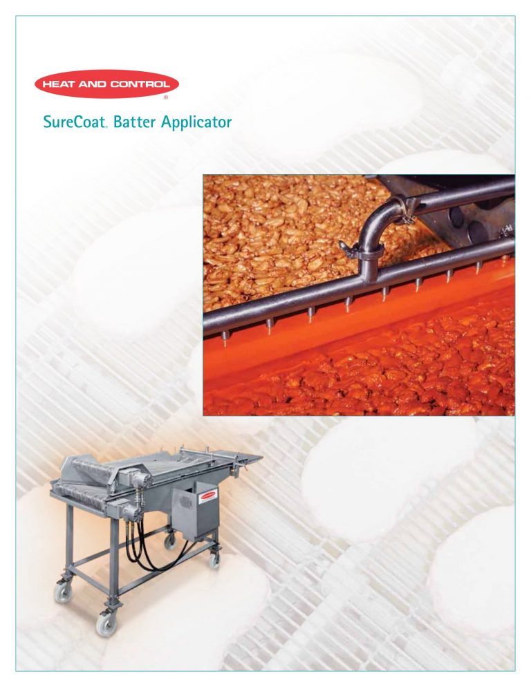 Heat And Control SureCoat Batter Applicator Brochure