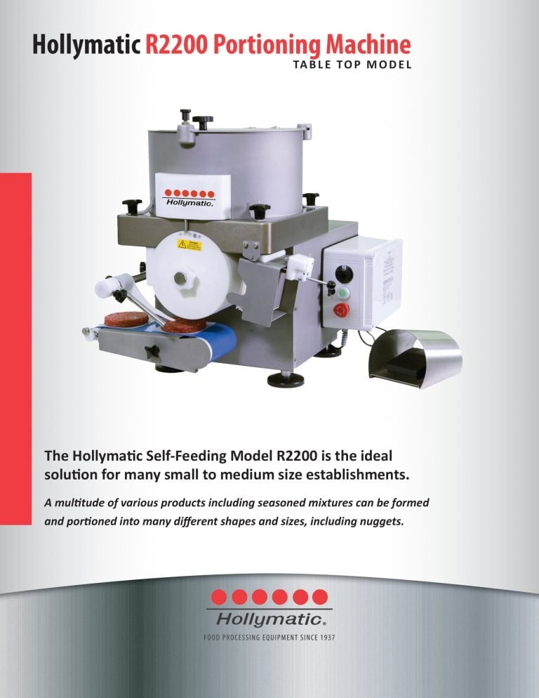 Hollymatic R2200 Portioning Machine Brochure