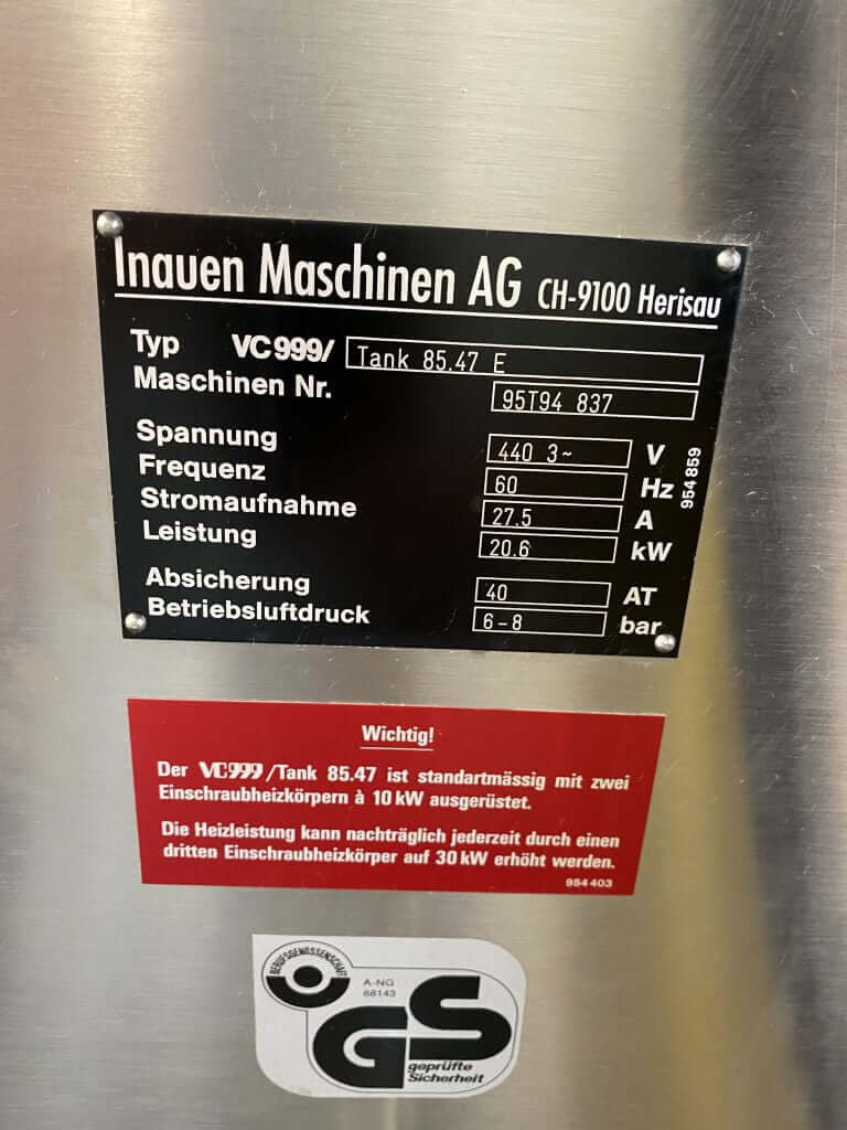 VC999 Hot Water Shrink Tank - view 8