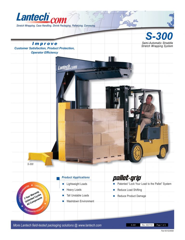 Lantech S-300 Stretch Wrapper Brochure