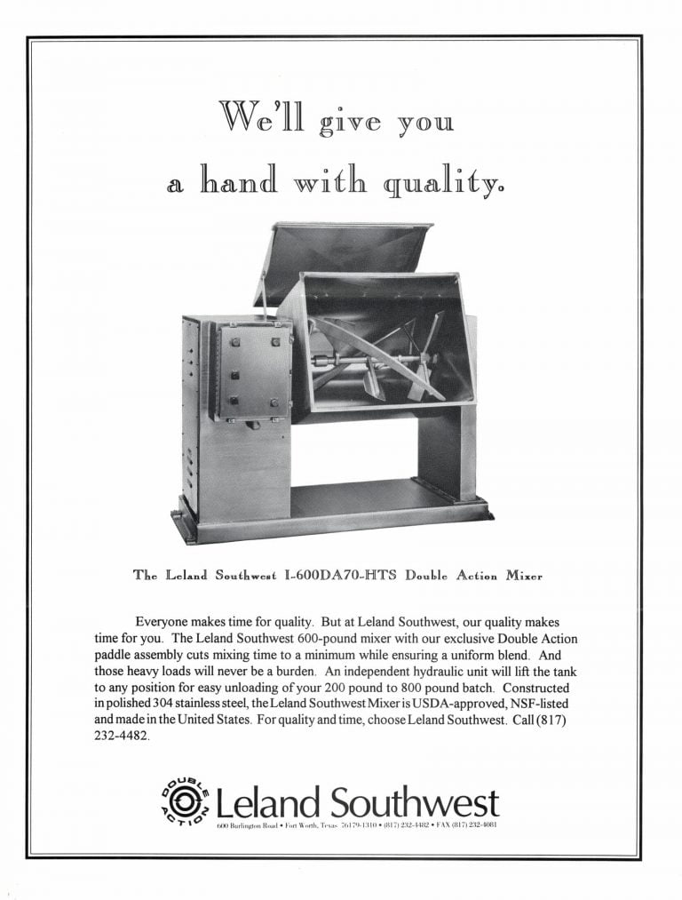 Leland I-600DA70-HTS Double Action Mixer Brochure