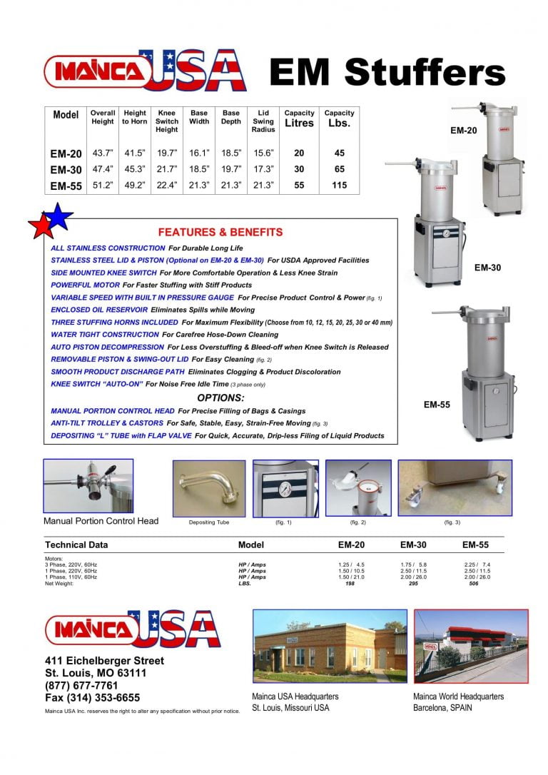 Mainca EM Stuffers Brochure