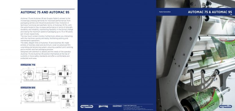Gruppo Fabbri Automac 75 & 95 Packaging Machine Brochure