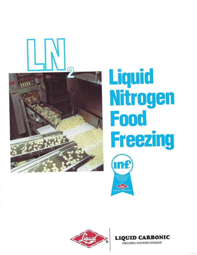 Liquid Carbonic LN2 Liquid Nitrogen Food Freezing Brochure