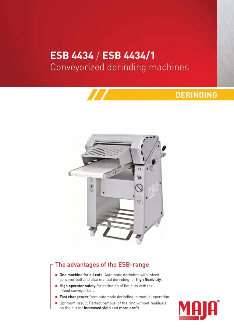 Maja ESB 4434 & ESB 4434/1 Derinding Machines Brochure