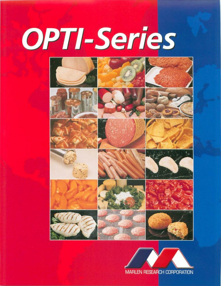 Marlen OPTI-Series Vacuum Stuffers Brochure