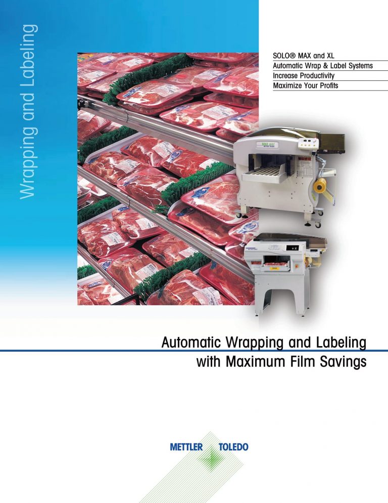 Mettler-Toledo Solo Max And XL Wrap And Label Systems Brochure