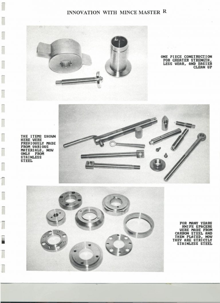 Mince Master Tool Parts Brochure