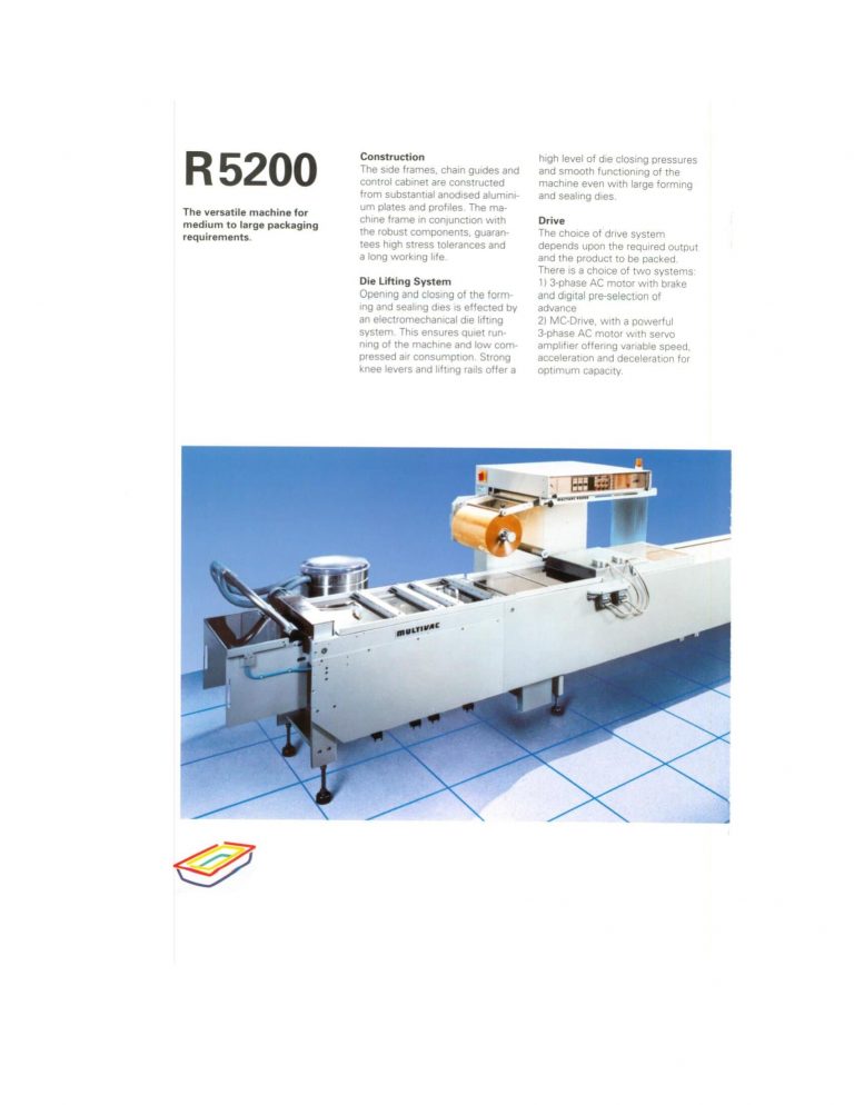 Multivac R5200 Thermoformer Brochure