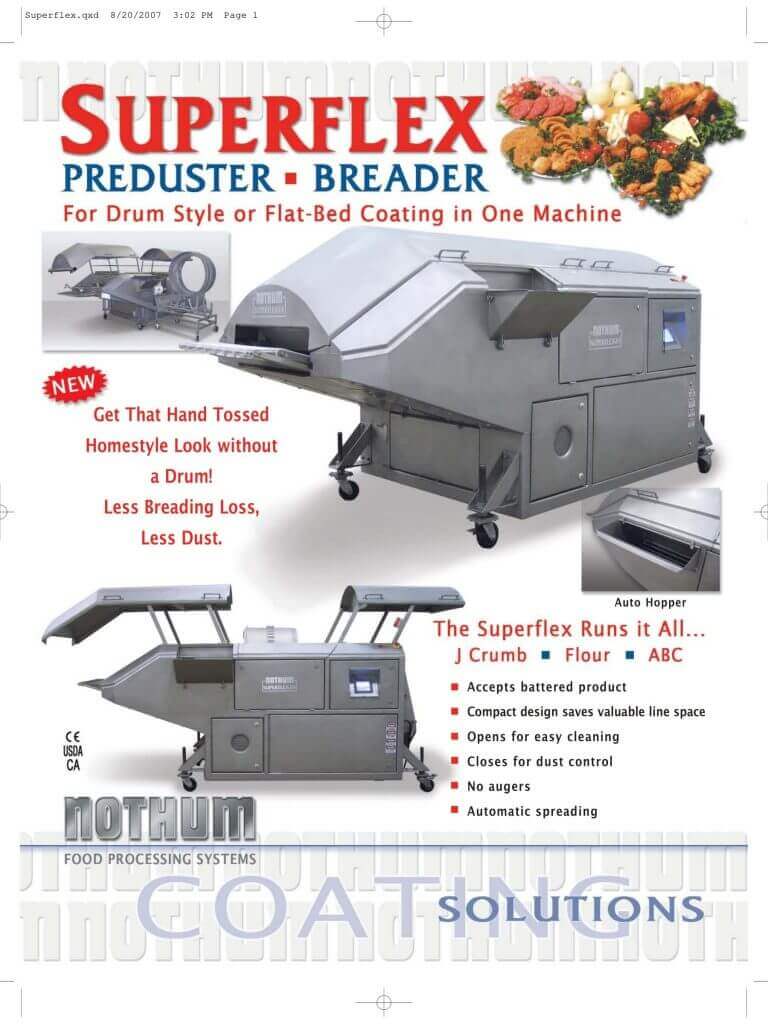 Nothum Superflex Preduster/Breader Brochure