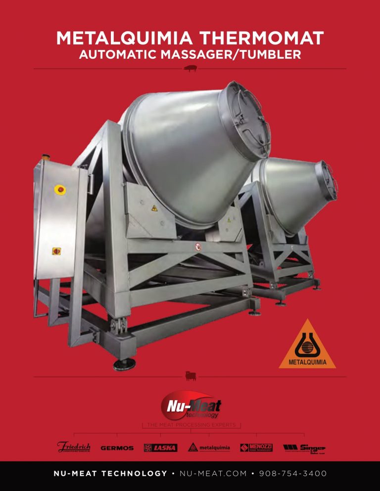 Nu-Meat Metalquimia Thermomat Automatic Massager/Tumbler Brochure